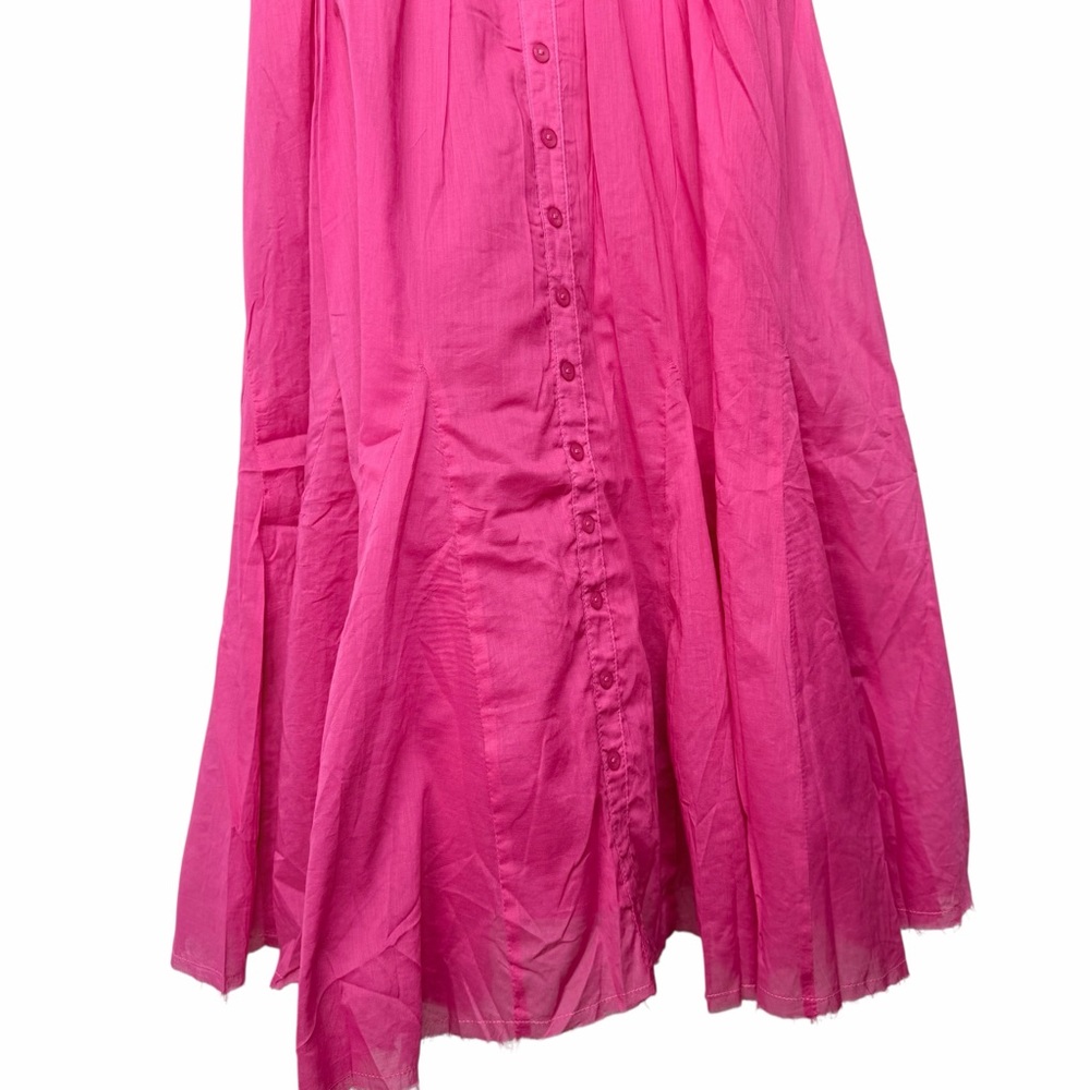 NWT Summer Pink Adjustable Straps Smocked Midi Dress, various sizes - Picture 8 of 12